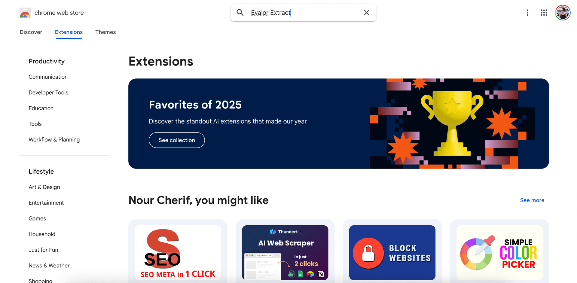 Install the extension